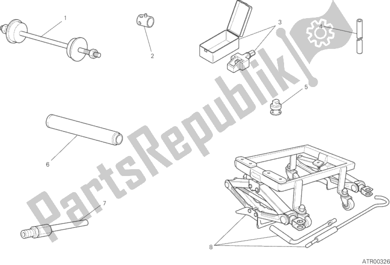 All parts for the Workshop Service Tools, Frame of the Ducati Scrambler Flat Track PRO 803 2016